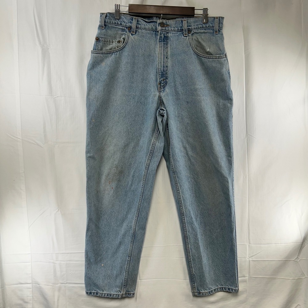 Levi's 545 Jeans Mens 36x30 Light Wash Loose Fit Straight Leg Vintage 1999